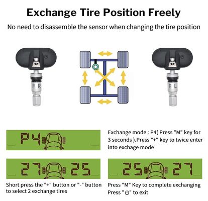 MY66T 自動車 TPMS 湿度モニタリング タイヤ圧力 433MHz 内部センサー