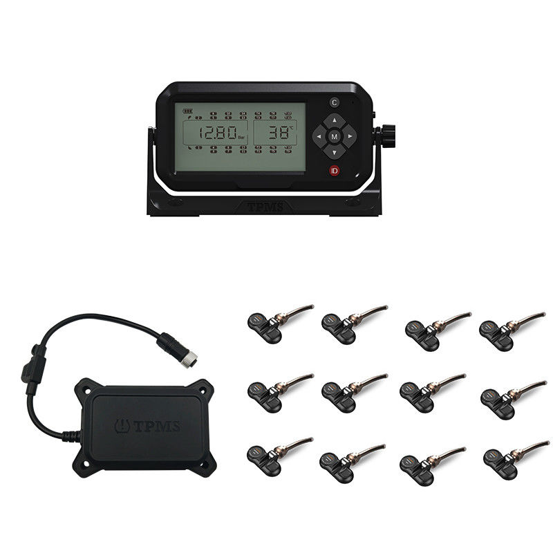 12 輪トラック タイヤ空気圧監視システム TPMS バンドル センサー 433.92MHz 12mA 203 Psi